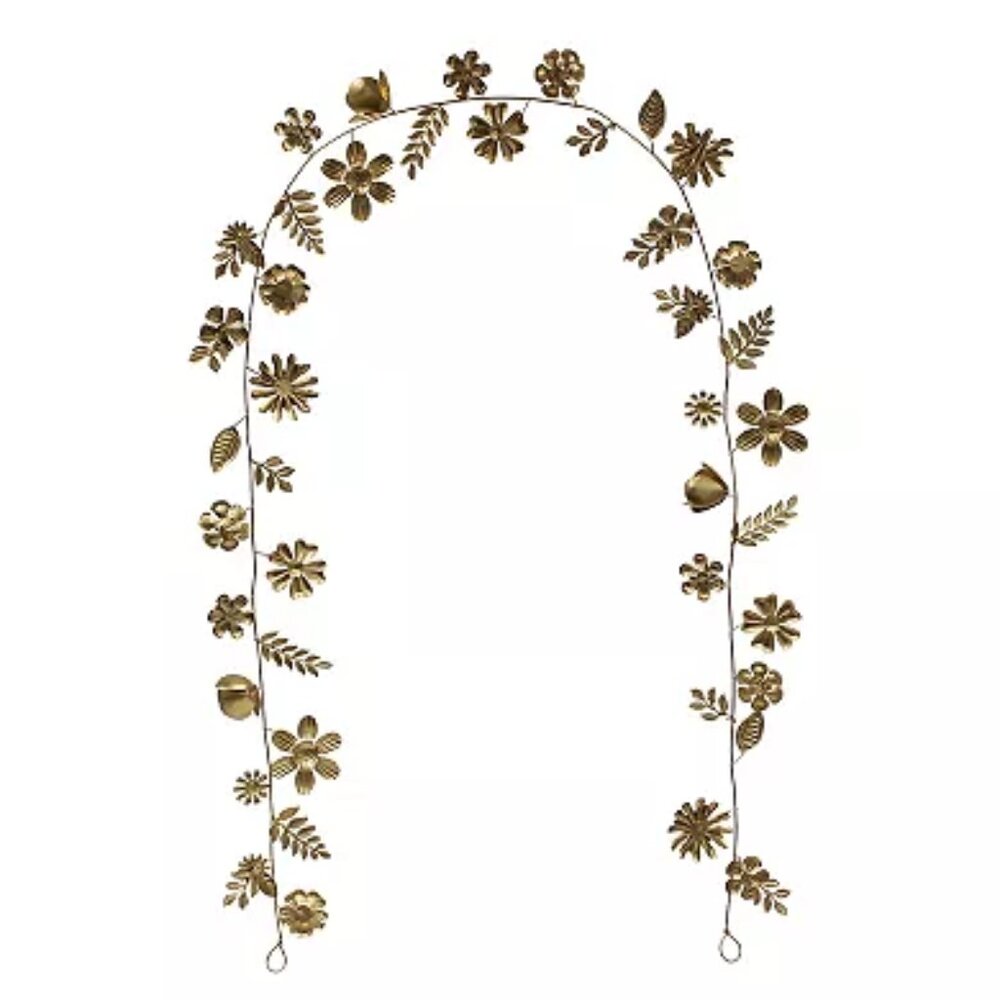 Celebrate Together Easter Gold Metal Floral Garland